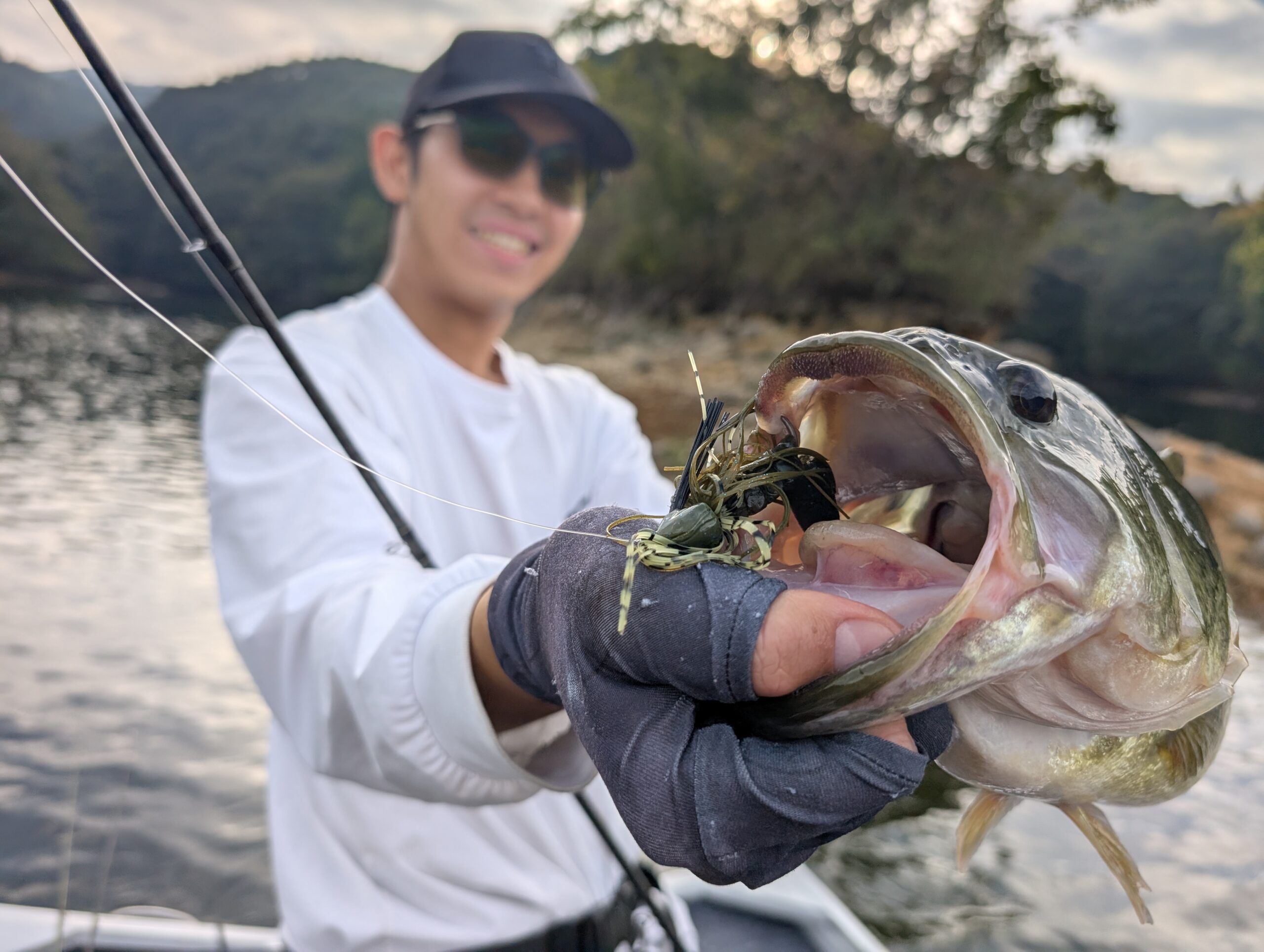 ノリーズのタクジグで釣ったブラックバス