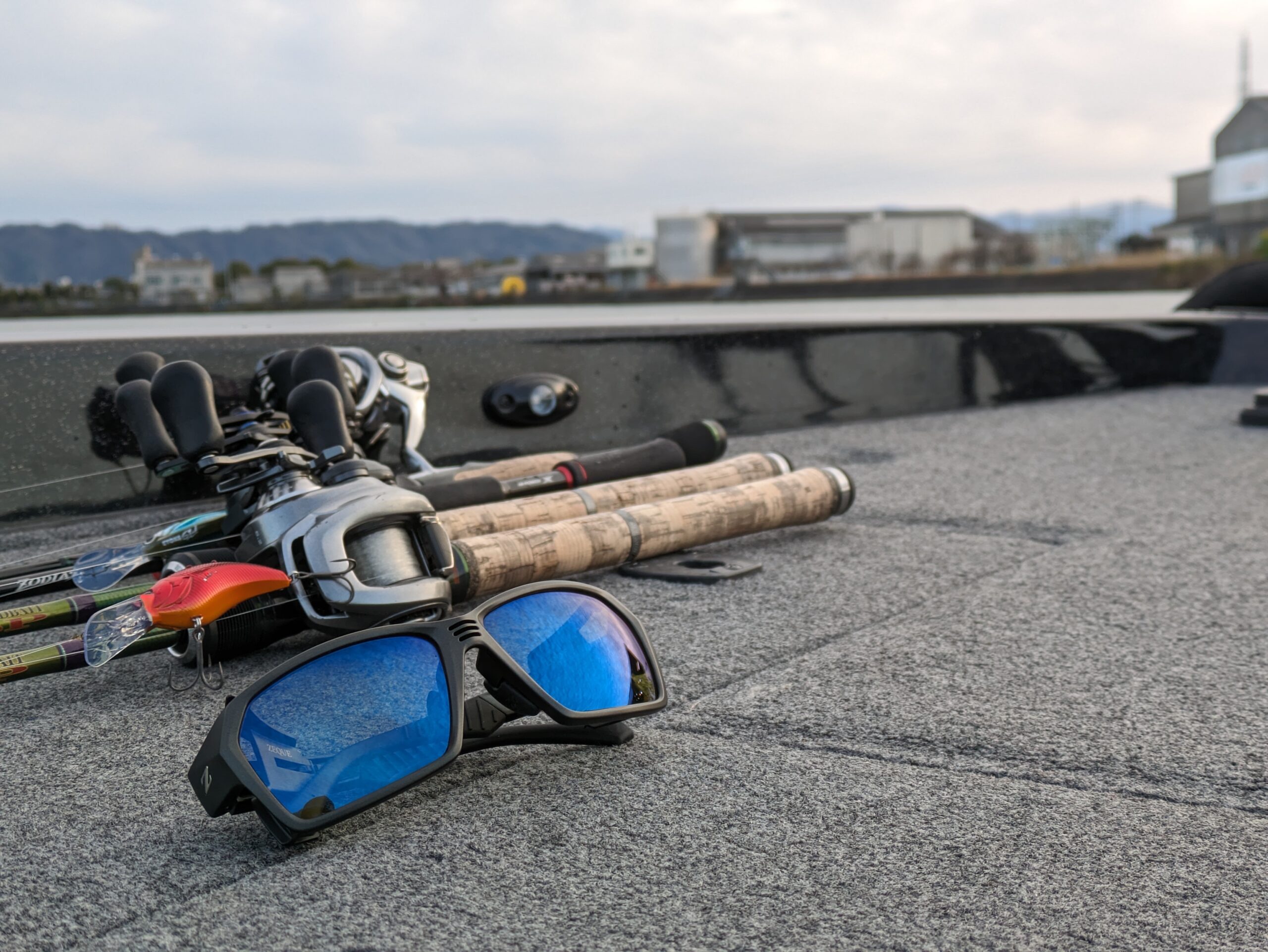 ゼクーの偏光サングラス、ルーフの全体写真