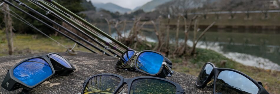 ゼクーの偏光サングラスをあつめて撮った写真