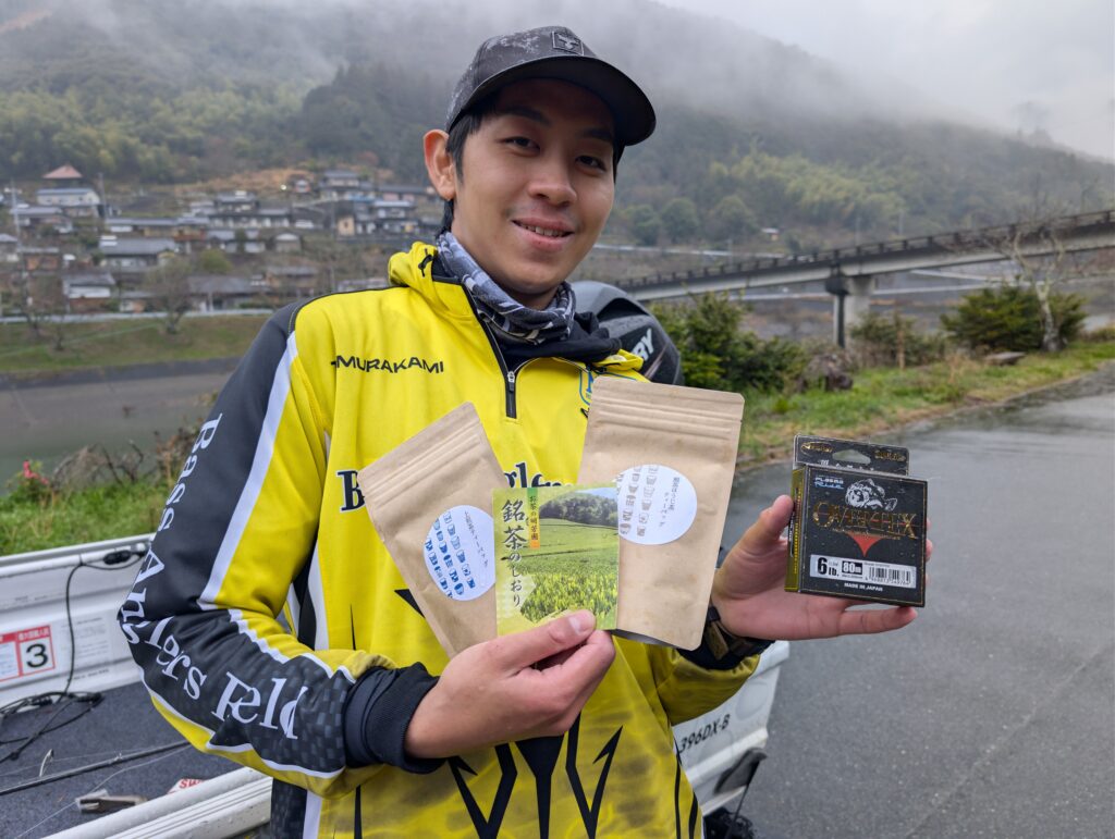 野村ダムちかくのお茶の明芳園のティーバッグの写真