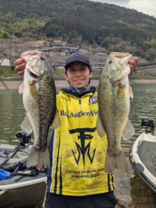チャプター愛媛で優勝をきめた野村ダムの魚の写真